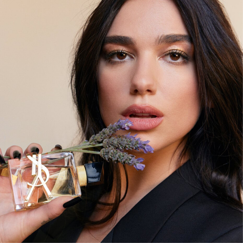 Dua Lipa with Yves Saint Laurent Libre Eau de Parfum for Women 50ml