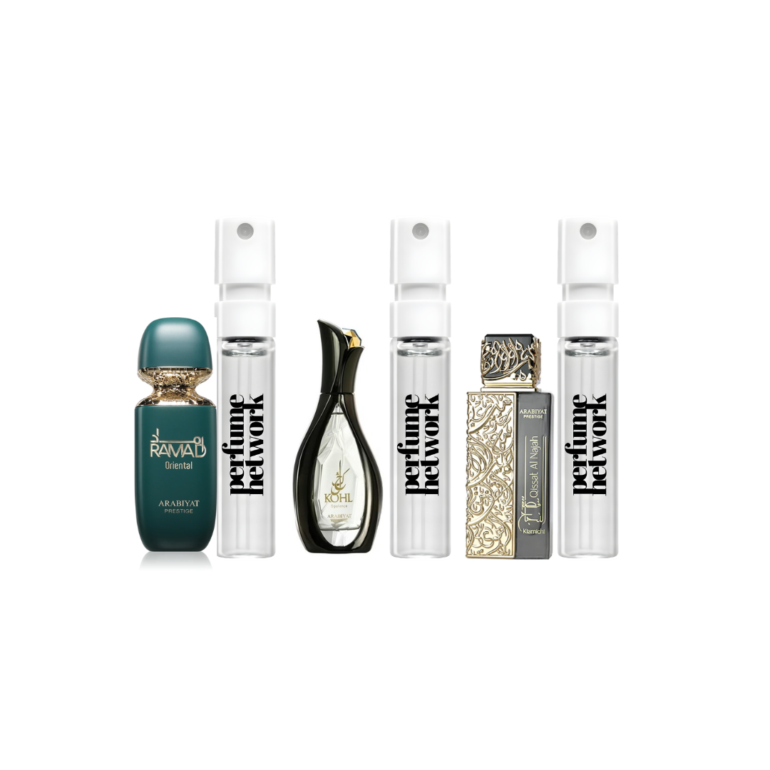 Arabiyat New Sampling Set( Ramad Oriental, Kohl Opulence, Qissat al Najah Kiamichi) 3 x 1ml
