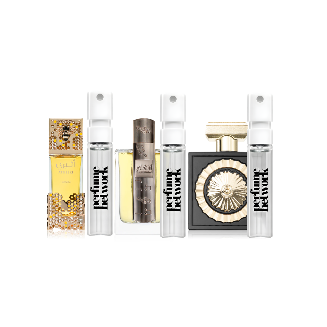 Lattafa Women Best Seller Sampling Set( Angham, Atheeri, Nebras) 3 x 1ml