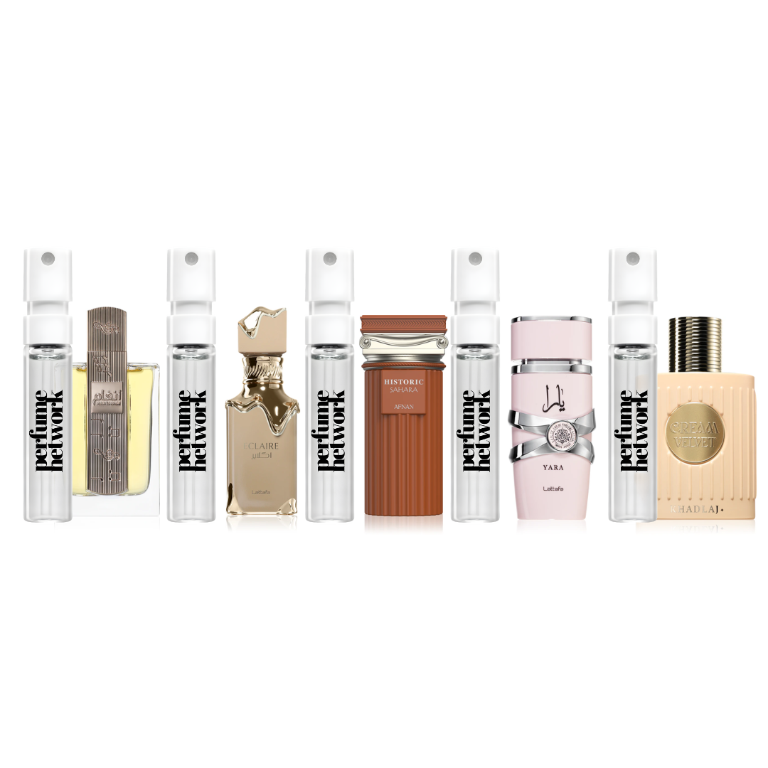 Best Women Sampling Set( Angham, Eclaire, Historic Sahara, Yara, Cream Velvet) 5 x 1ml