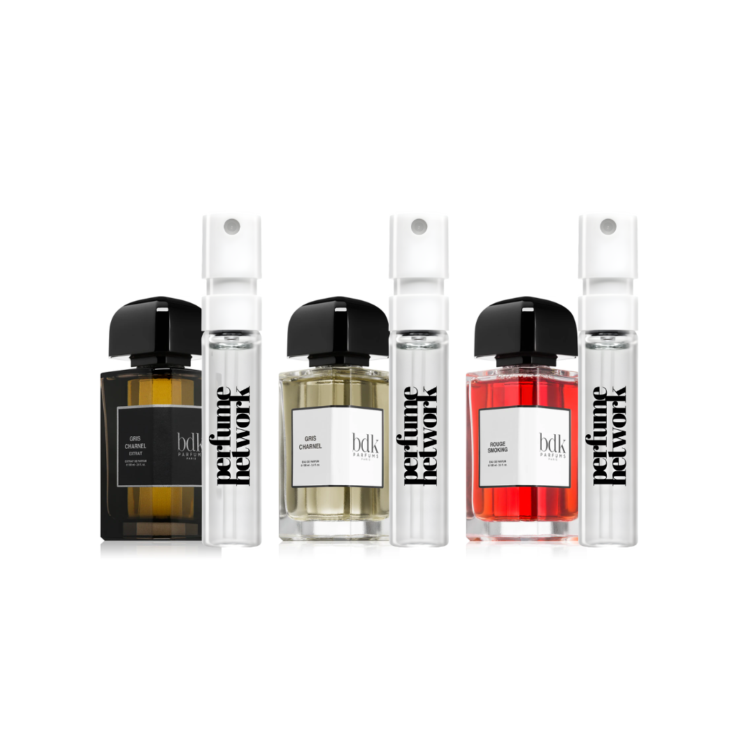 BDK Best Sampling Set (Gris Charnel EDP, Gris Charnel Extrait, Rouge Smoking) 3 x 1ml